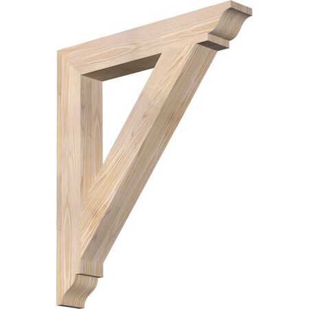 Ekena Millwork Traditional Traditional Smooth Bracket, Douglas Fir, 3 1/2"W x 24"D x 28"H BKT04X24X28TRA01SDF